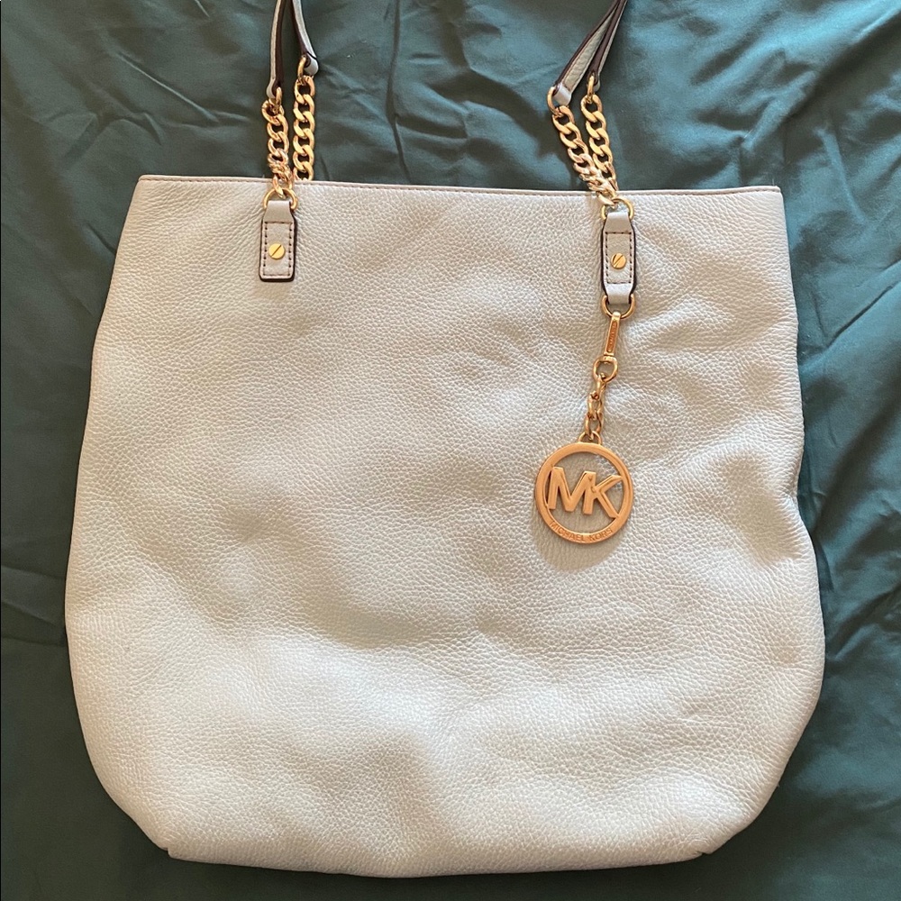 Michael Kors Teal Medium Leather Tote Bag